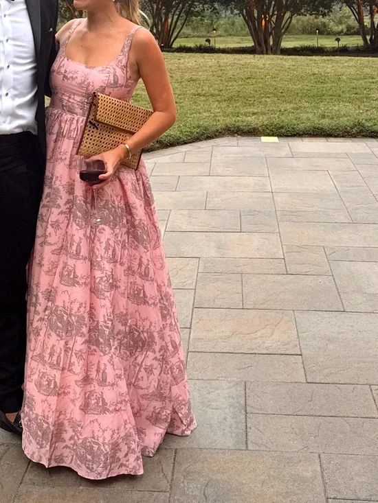 THE TAKE ME OUT DRESS IN LUXEMBOURG BLUSH maison amory dress - Picture 4 of 4